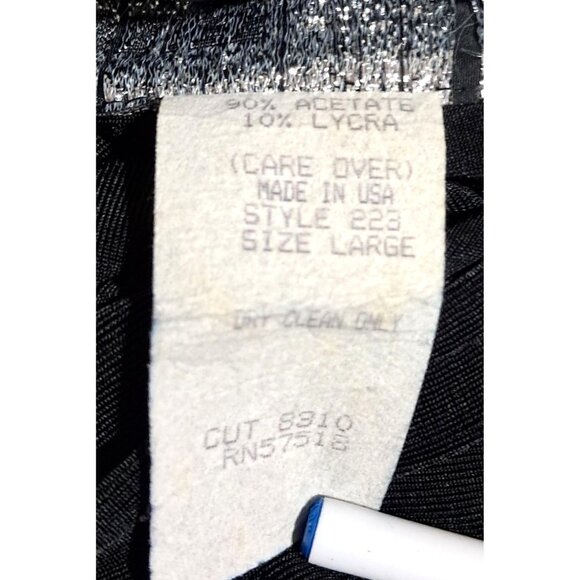 Black Bodycon Maxi Dress Womens L Brief Encounter Cold Shoulder High Neck Long S - Picture 3 of 13